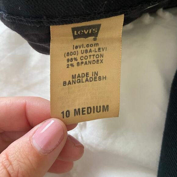 Levi Strauss and co black jeans relaxed boot cut 10 medium - Picture 5 of 6